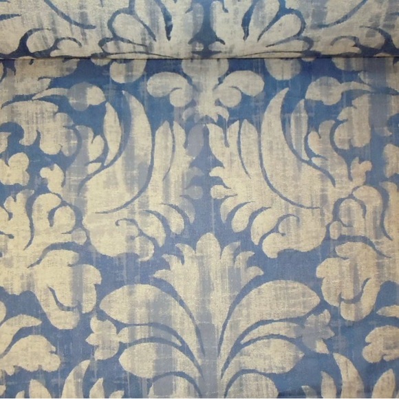 Beacon Hill Laconia Indigo Luxury Damask Fabric - Picture 8 of 12
